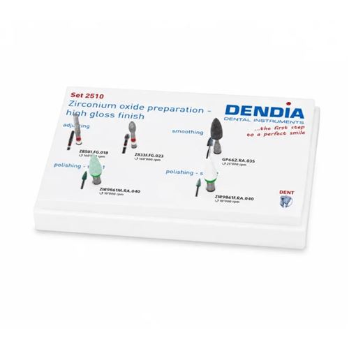 Set na preparaci zirkonu & leštění Dendia 2510