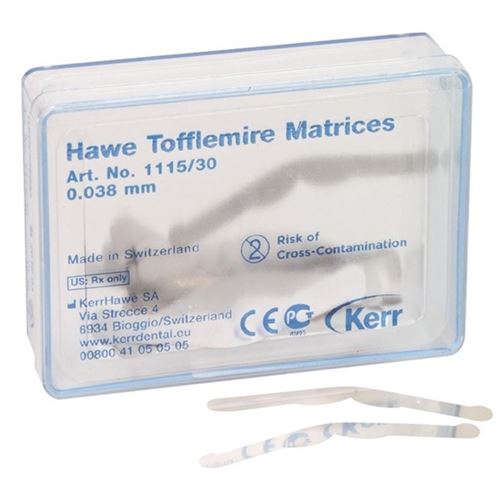 Hawe Tofflemire matrice, 0,038mm 30ks - 1115/30