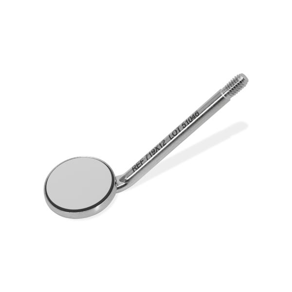 Zrcátko zubní TOPVision FS rhodiované ploché pr. 12mm, 1 ks