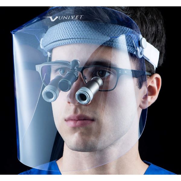 Ochranný štít pro lupové brýle 701 - čirý - doprodej