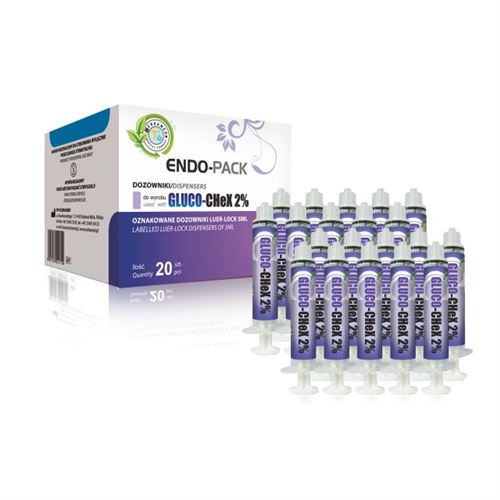 Endo-Pack Gluko-Chex 2% stříkačky 5 ml, 20 ks 