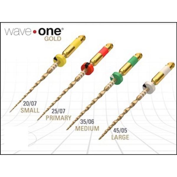 WaveOne Gold Small žluté 6ks 21mm