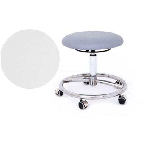 Stolička FORM HK-K - otočný taburet - bílá - Meditap 9001