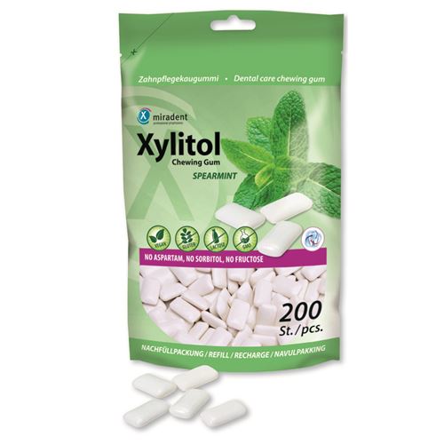 Xylitol žvýkačky sáček 200 ks - máta