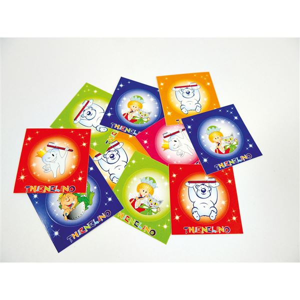 Thienelino nálepky mix motivů, 100 ks - doprodej