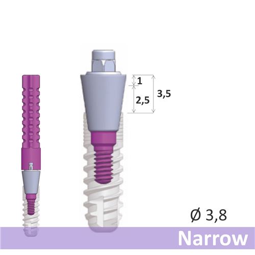 GC Aadva SR abutment Narrow EPH2.5 D3.8