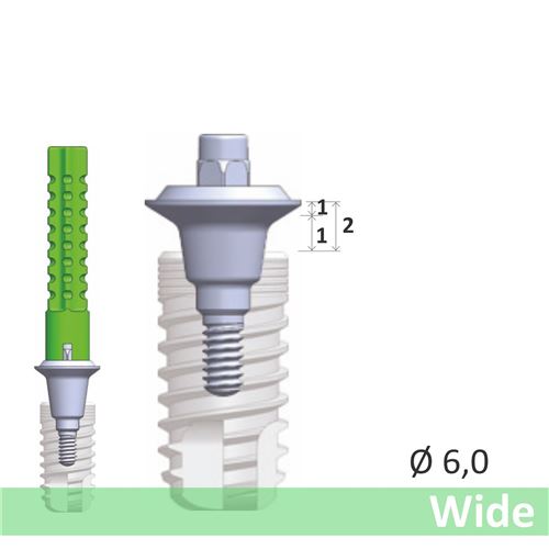 GC Aadva SR abutment Wide EPH1.0 D6.0