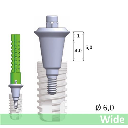 GC Aadva SR abutment Wide EPH4.0 D6.0