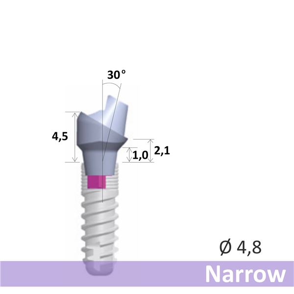 GC SR abutment 30° Narrow  EPH1.0 O4.8