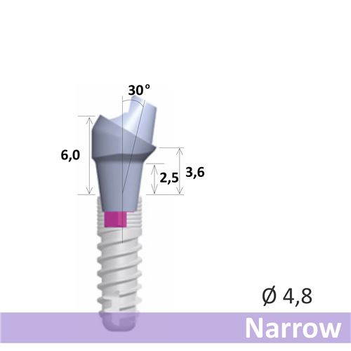 GC SR abutment 30° Narrow  EPH2.5 O4.8