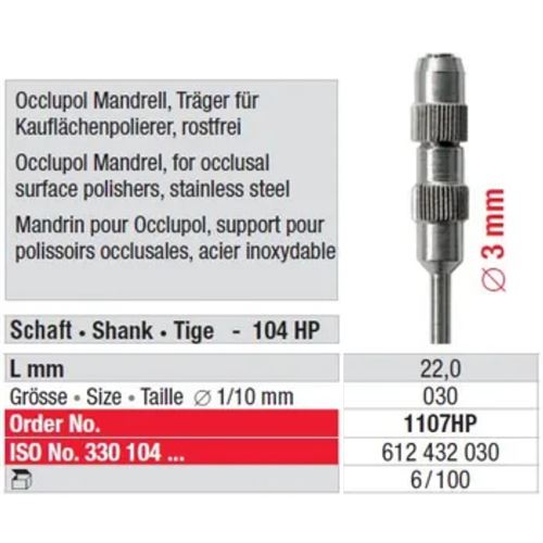 Mandrel Occlupol 1107 - 6 ks