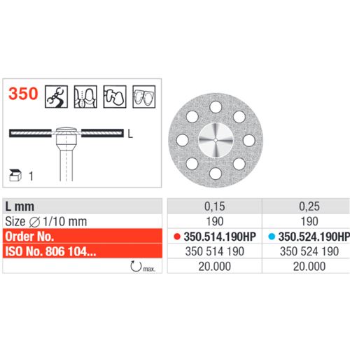 Diadisk Superflex 350.514.190HP