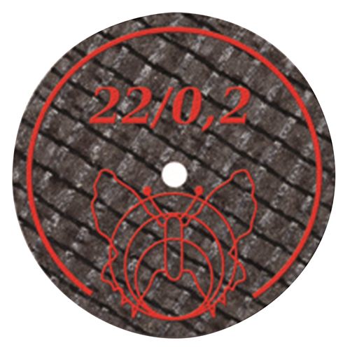 Řezací disky vyztužené červené 22x0,20 mm 10ks