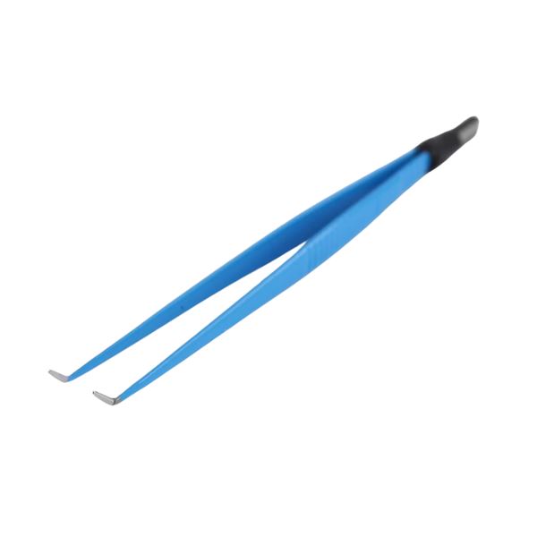 BIPOLAR Pinzeta zahnutá 20 cm, hrot 1 mm