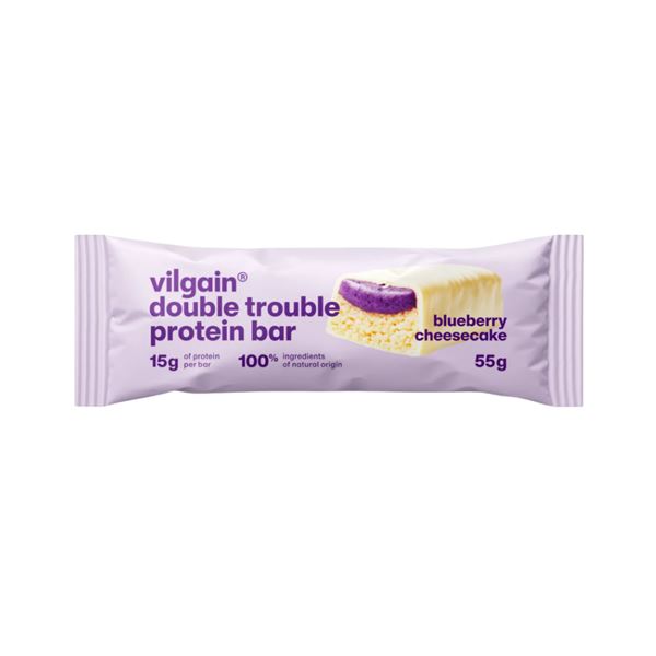 Hu-Fa Double Trouble Protein Bar borůvkový cheesecake (5)