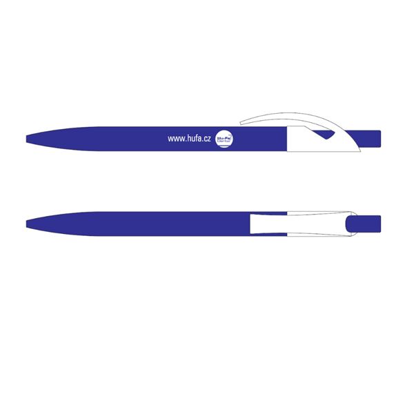 Hu-Fa Kuličkové pero - plastové modré