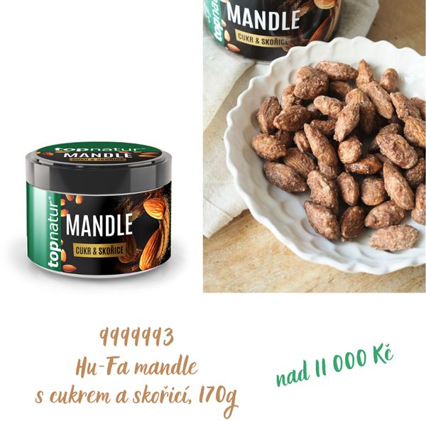 Hu-Fa mandle s cukrem a skořicí, 170g (11)