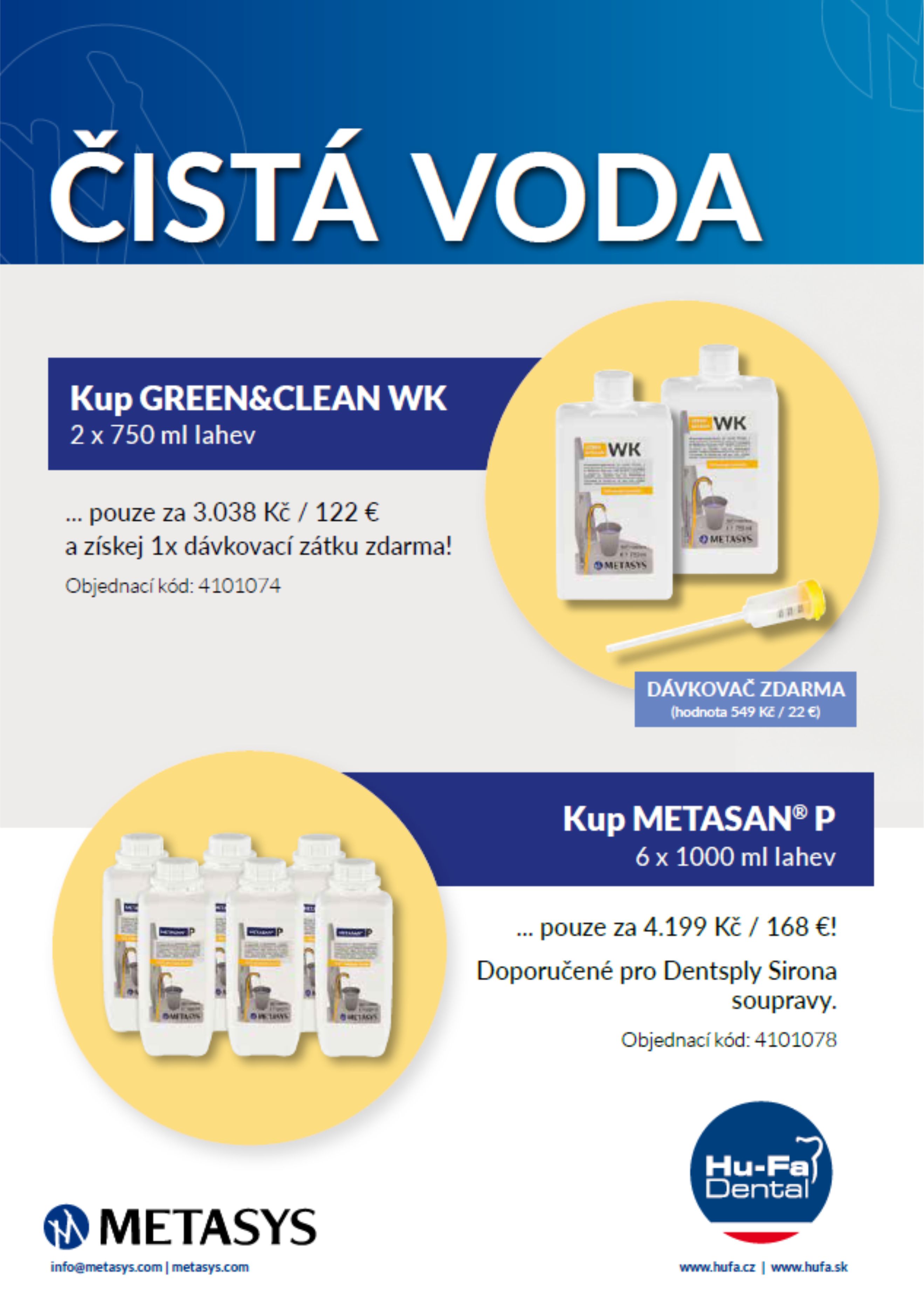 Dezinfekce vody Metasys
